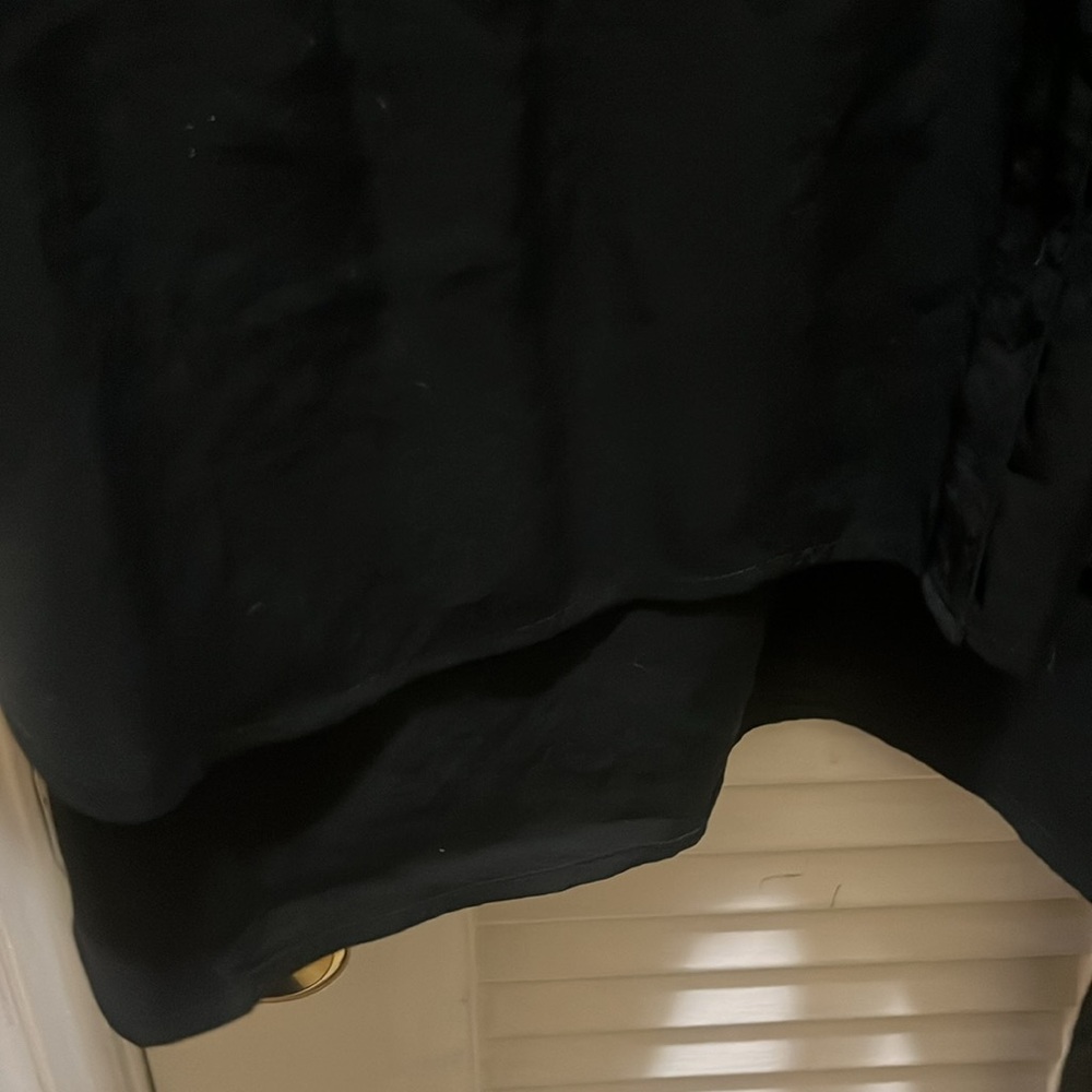 NWT L Banana Republic Black Button-Up Top belted shirt - Picture 4 of 9